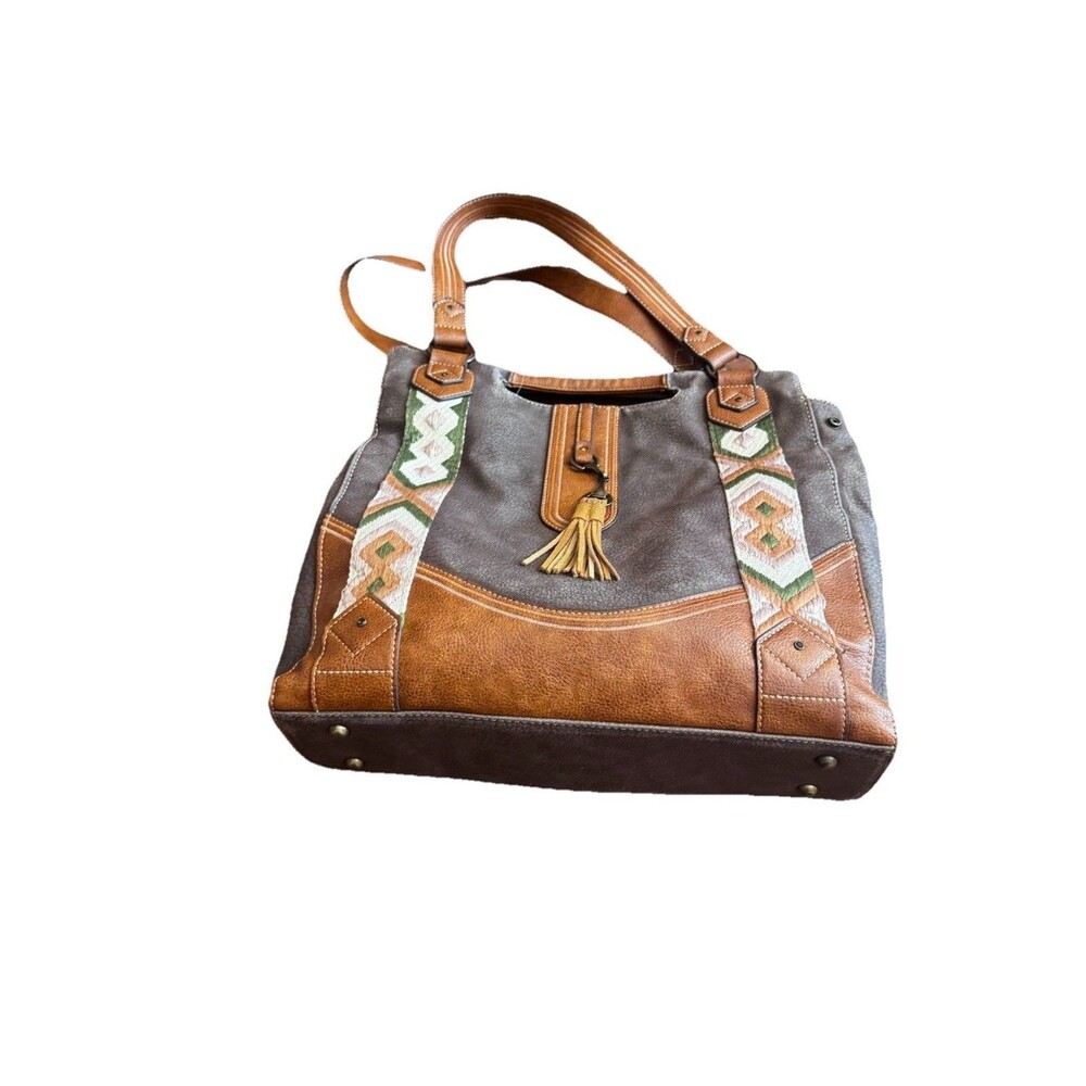 Catchfly Studio Bag Women's Textured Trim Tote Bag
